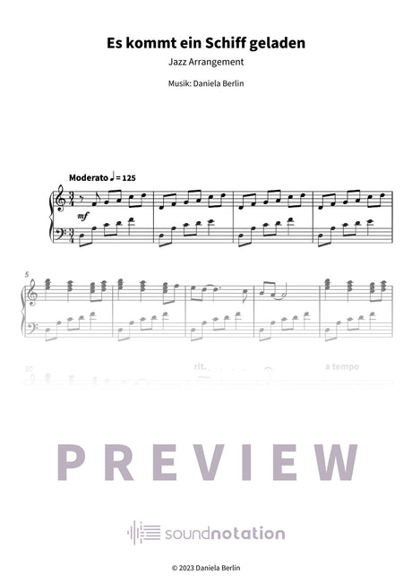 Es kommt ein Schiff geladen - Preview Page 1