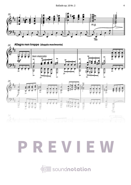 Ballade op. 10 Nr. 2 - Preview Page 2