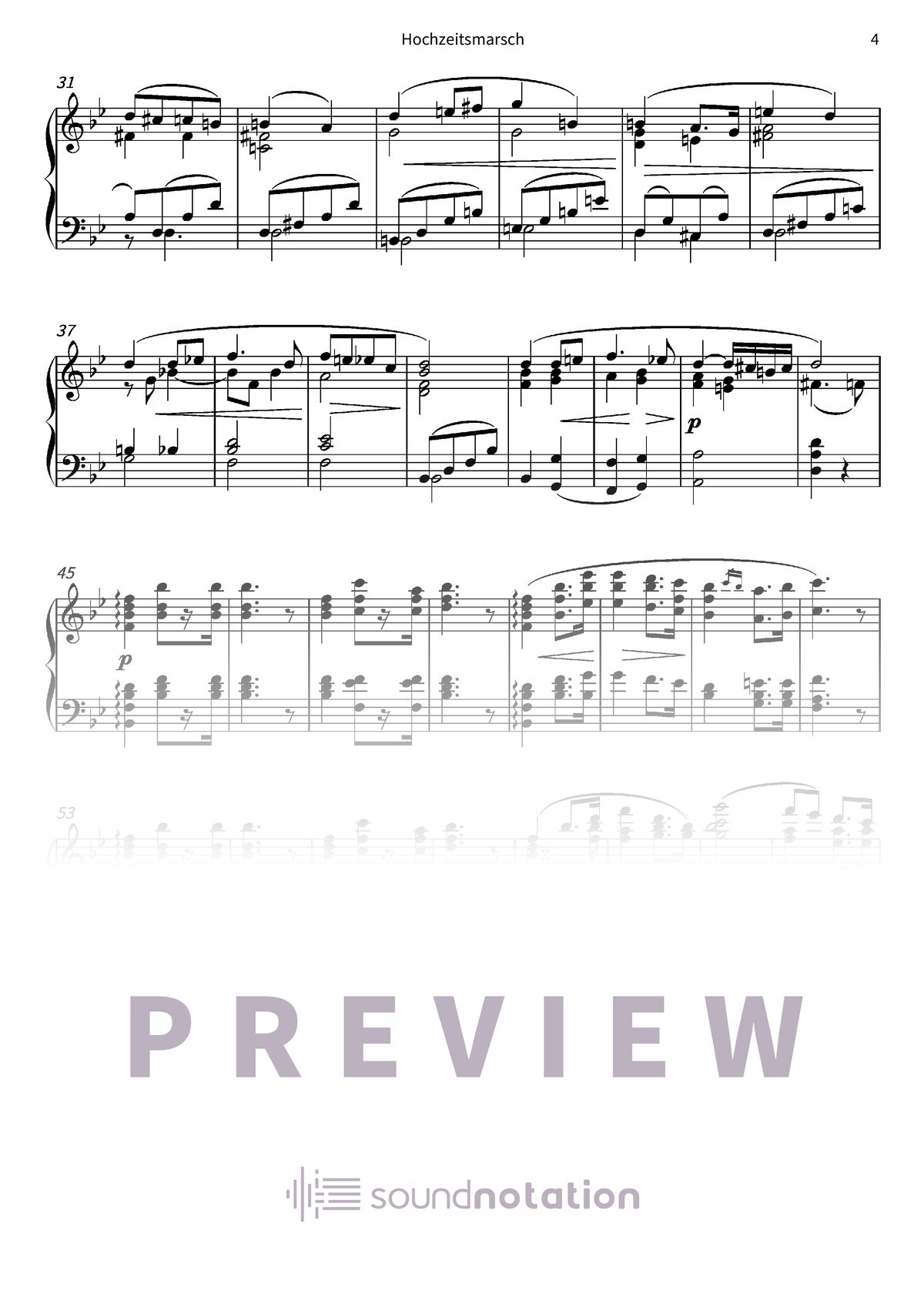 Hochzeitsmarsch - Preview Page 2
