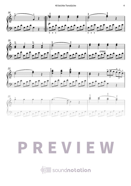 40 leichte Tonstücke - Preview Page 2
