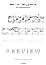 Canciones sin palabras op. 62 - Preview Page 2