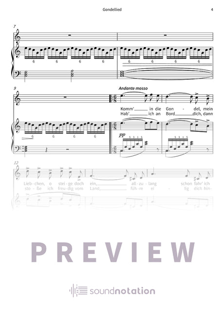 Gondellied - Preview Page 2