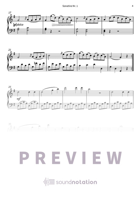 Sonatine Nr. 1 - Preview Page 2