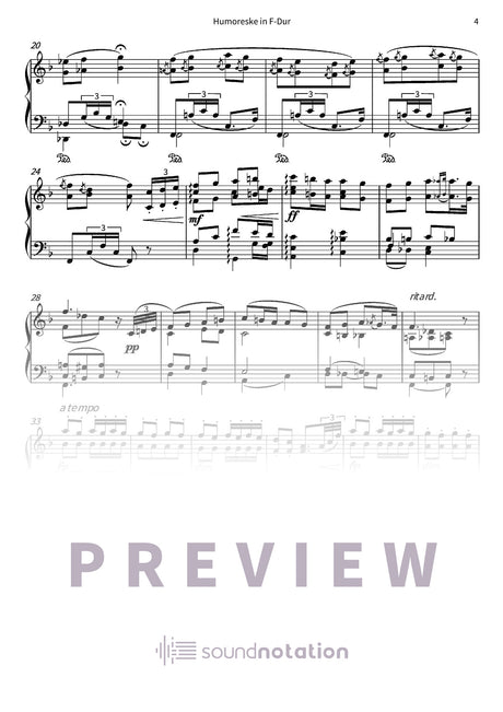 Humoreske in F-Dur - Preview Page 2