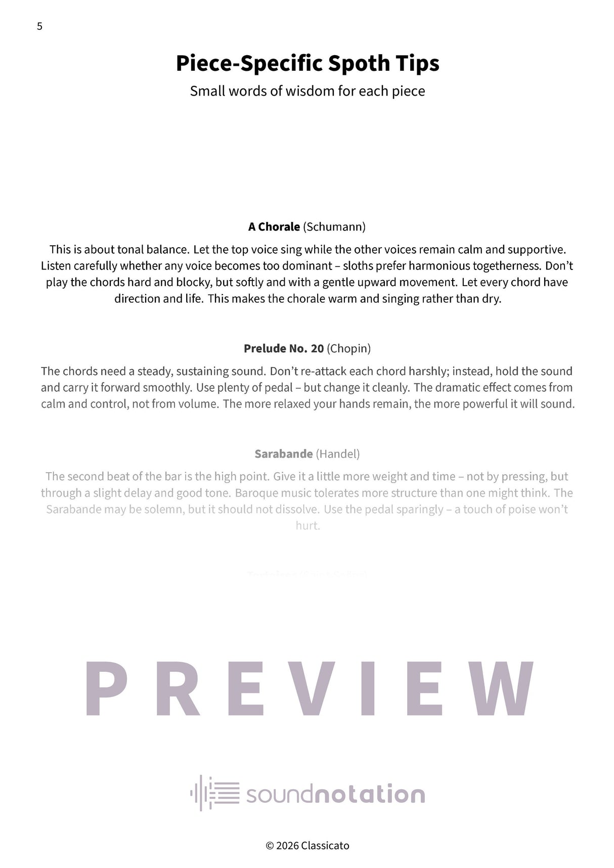 Slow Pieces for Sloth Pianists - Preview Page 2