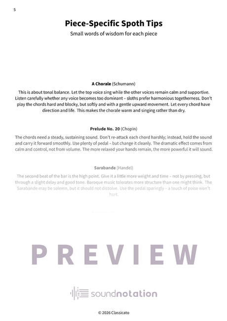 Slow Pieces for Sloth Pianists - Preview Page 2