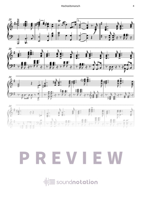 Hochzeitsmarsch - Preview Page 2