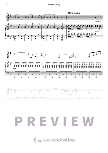 Alabama Song - Preview Page 2