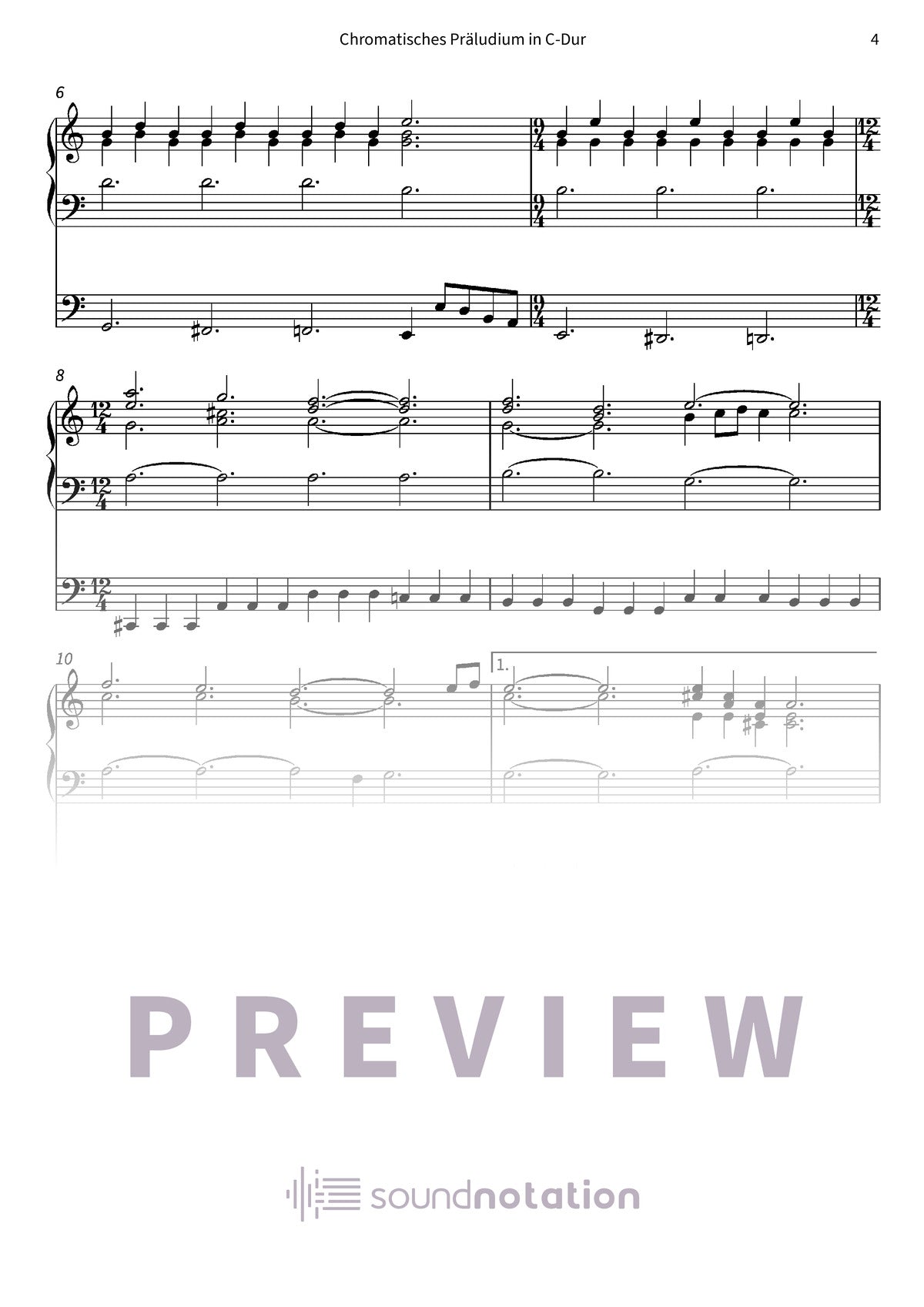 Chromatisches Präludium in C-Dur - Preview Page 2