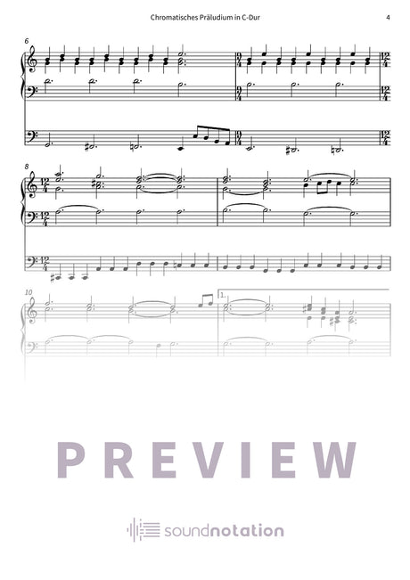 Chromatisches Präludium in C-Dur - Preview Page 2
