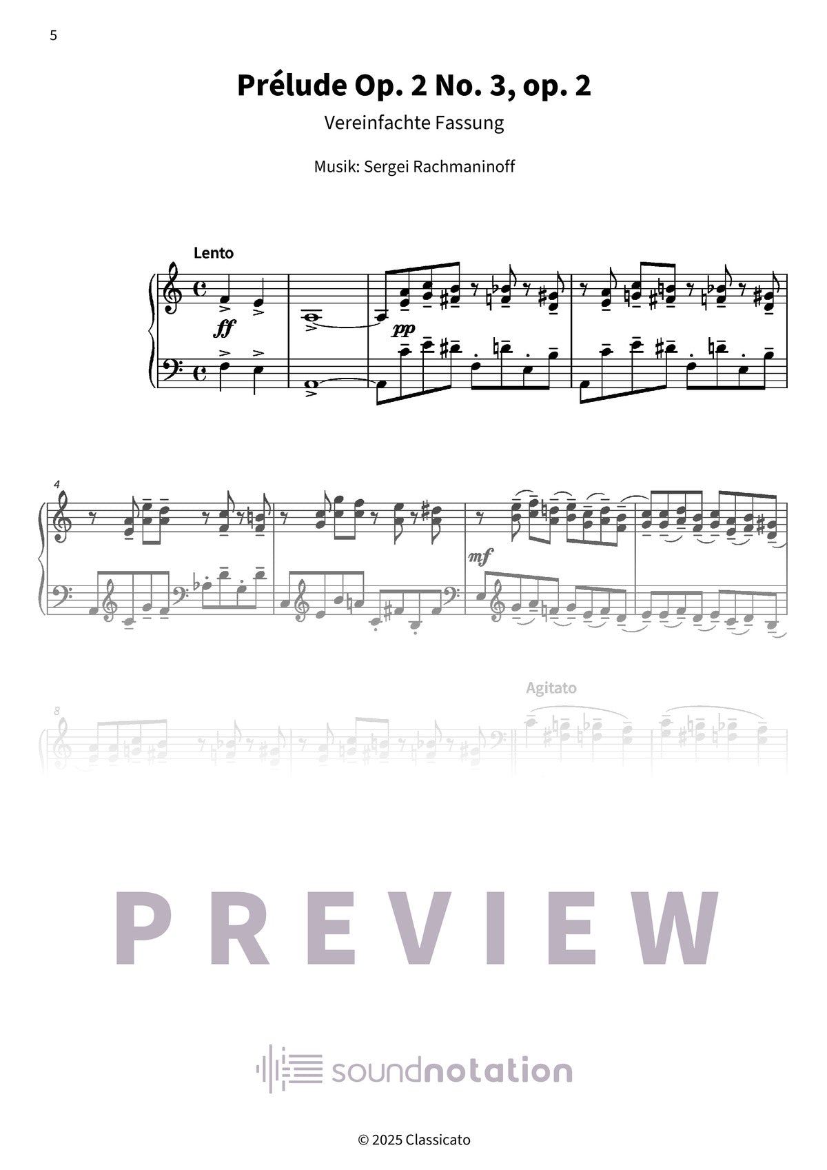 Laute Klänge am Klavier - Preview Page 2