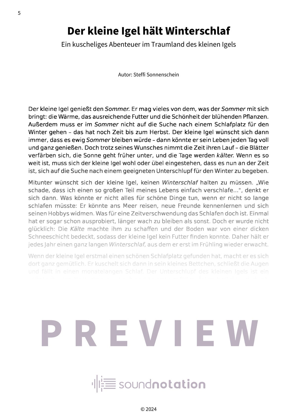 Kleine Igel schlafen gern - Preview Page 2