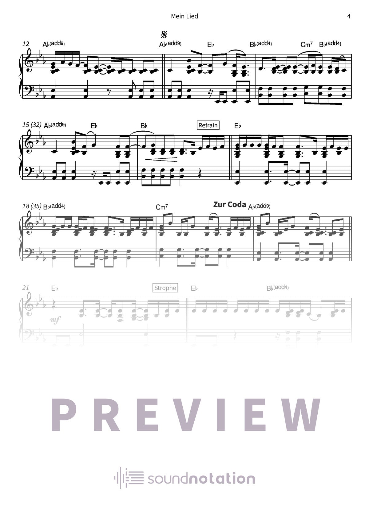 Mein Lied - Preview Page 2