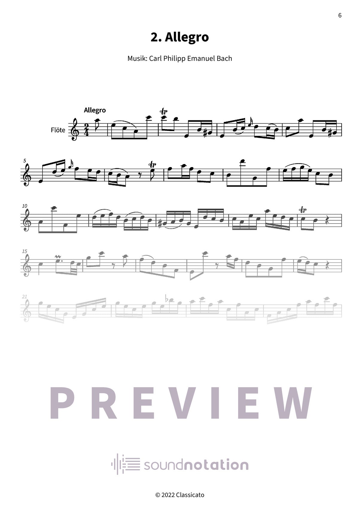 Sonate a-Moll - Preview Page 2