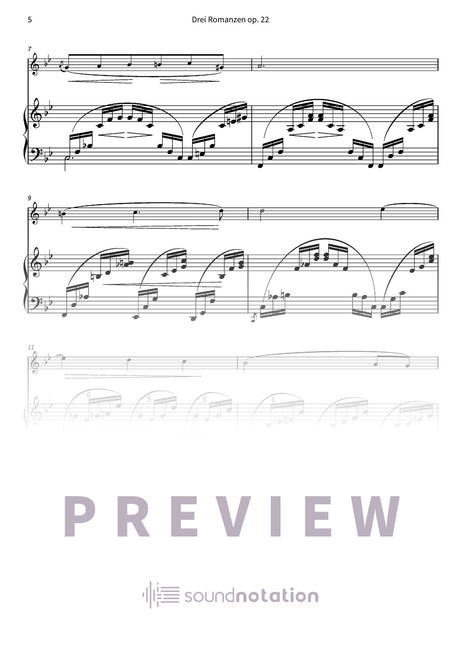 Drei Romanzen op. 22 - Preview Page 2