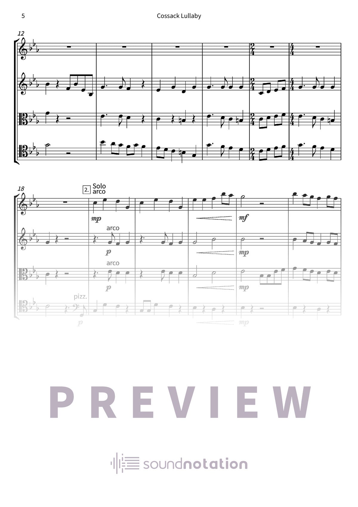 Cossack Lullaby - Preview Page 2