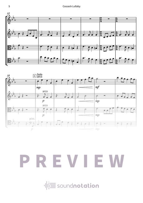 Cossack Lullaby - Preview Page 2