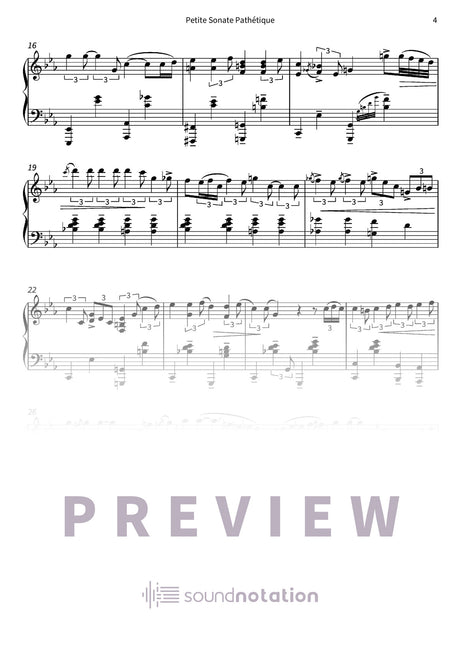 Petite Sonate Pathétique - Preview Page 2
