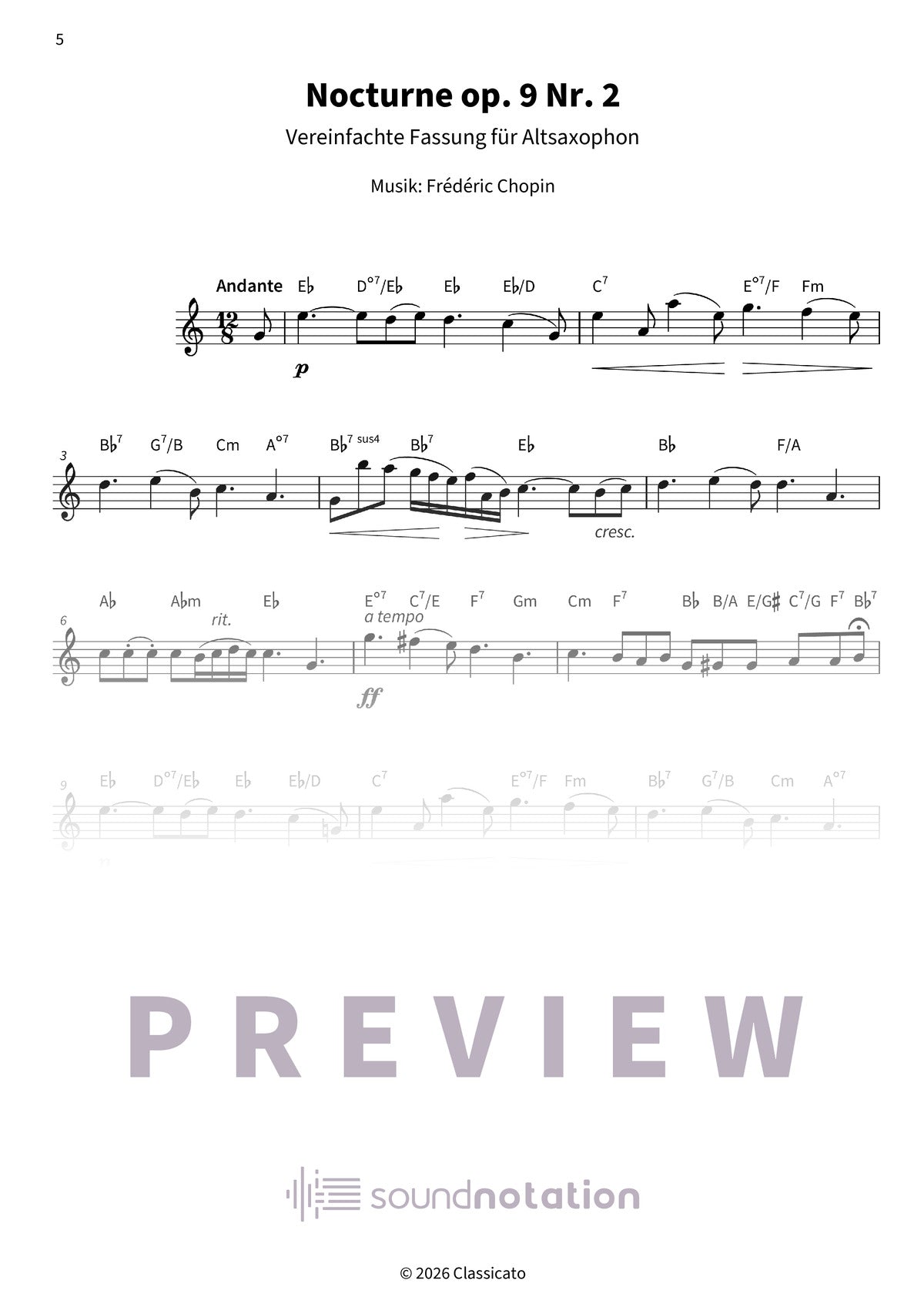 Sanfte Klänge auf dem Altsaxophon - Preview Page 2