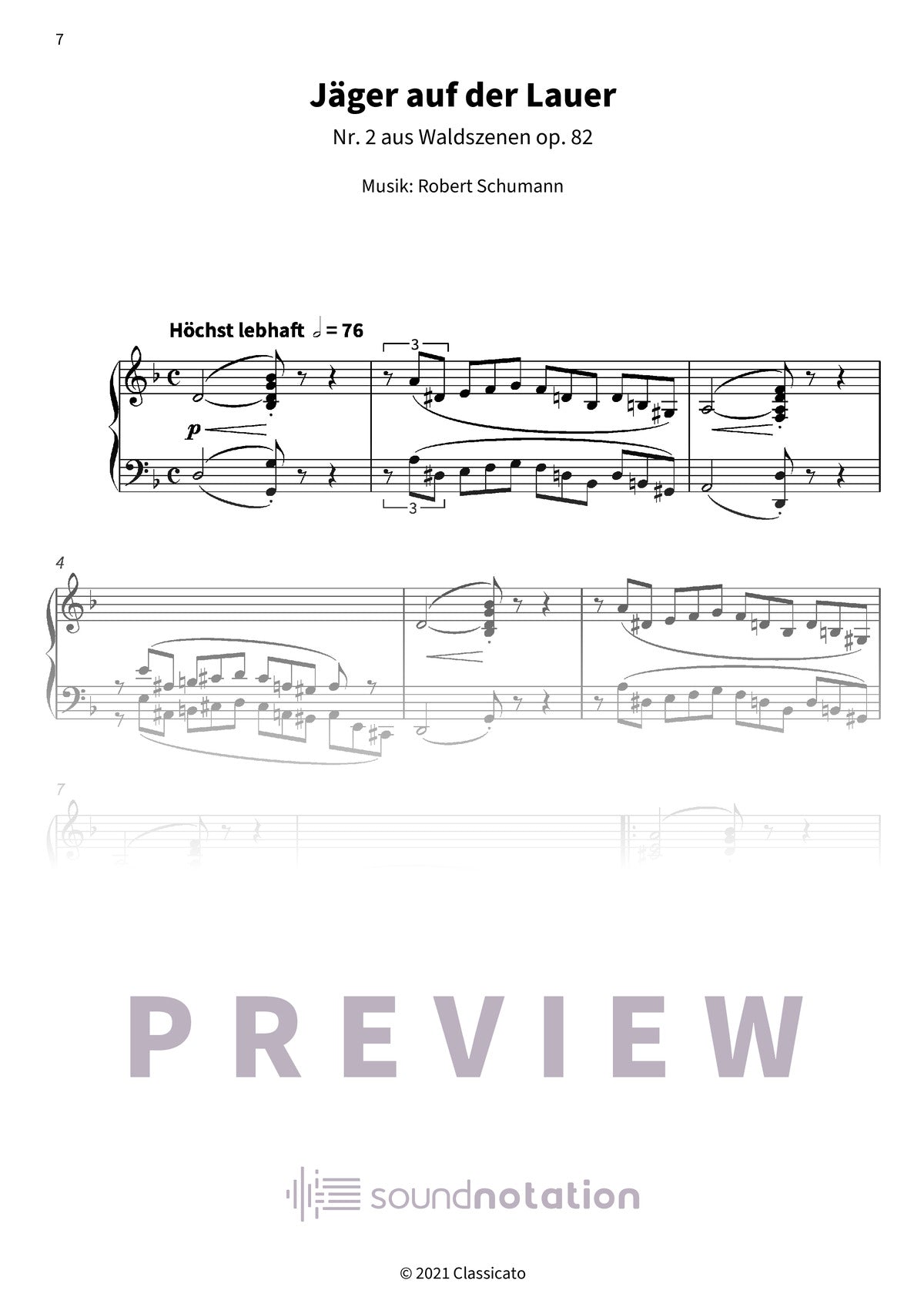 Waldszenen op. 82 - Preview Page 2