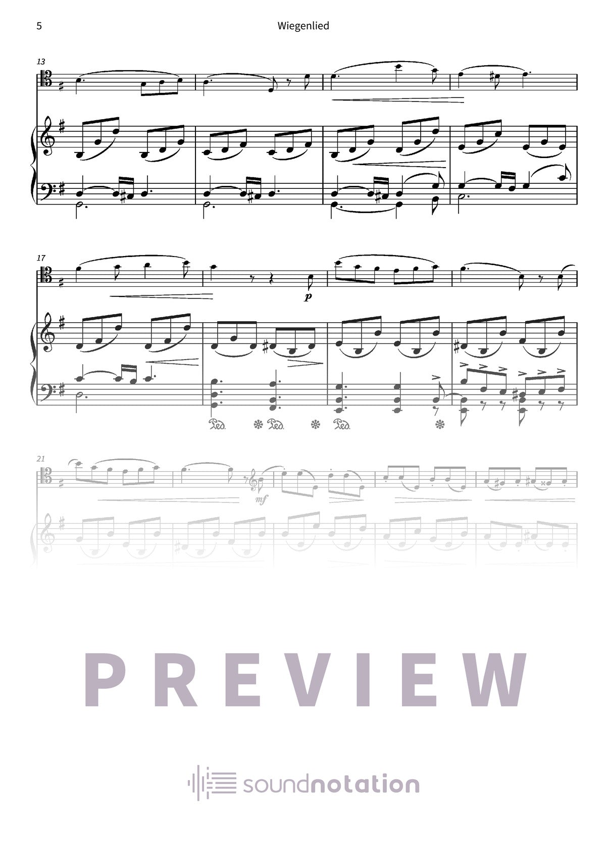 Wiegenlied - Preview Page 2