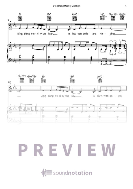Ding Dong Merrily On High - Preview Page 2