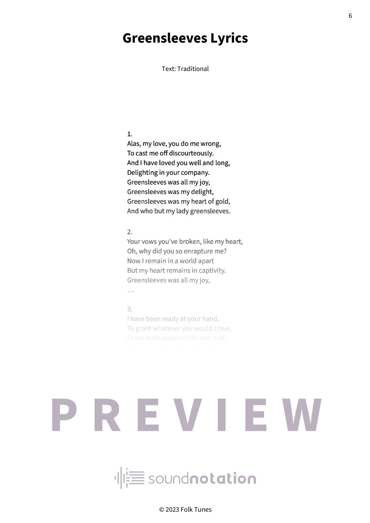 Greensleeves - Preview Page 2