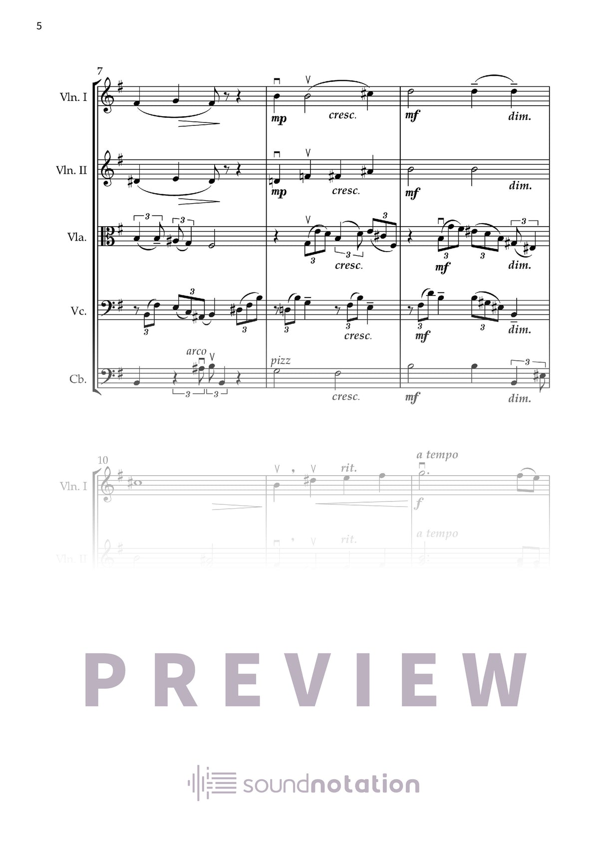 Nocturne in E minor, Op. 72 No. 1 - Preview Page 2