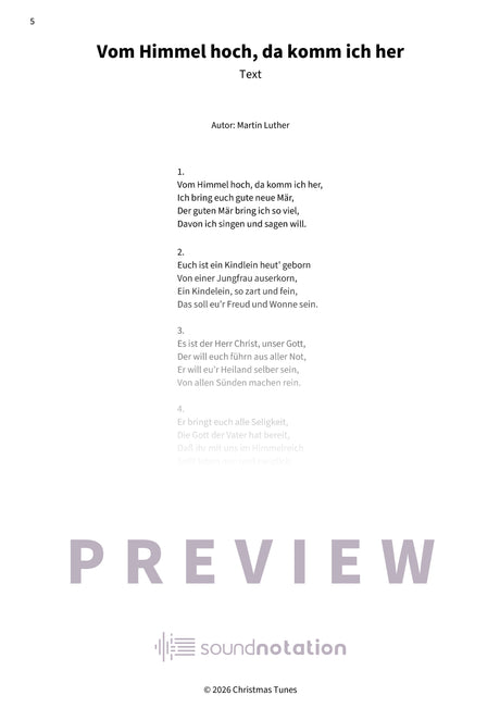 Vom Himmel hoch, da komm ich her - Preview Page 2