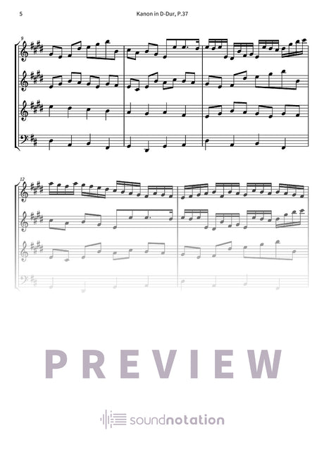 Kanon in D-Dur - Preview Page 2