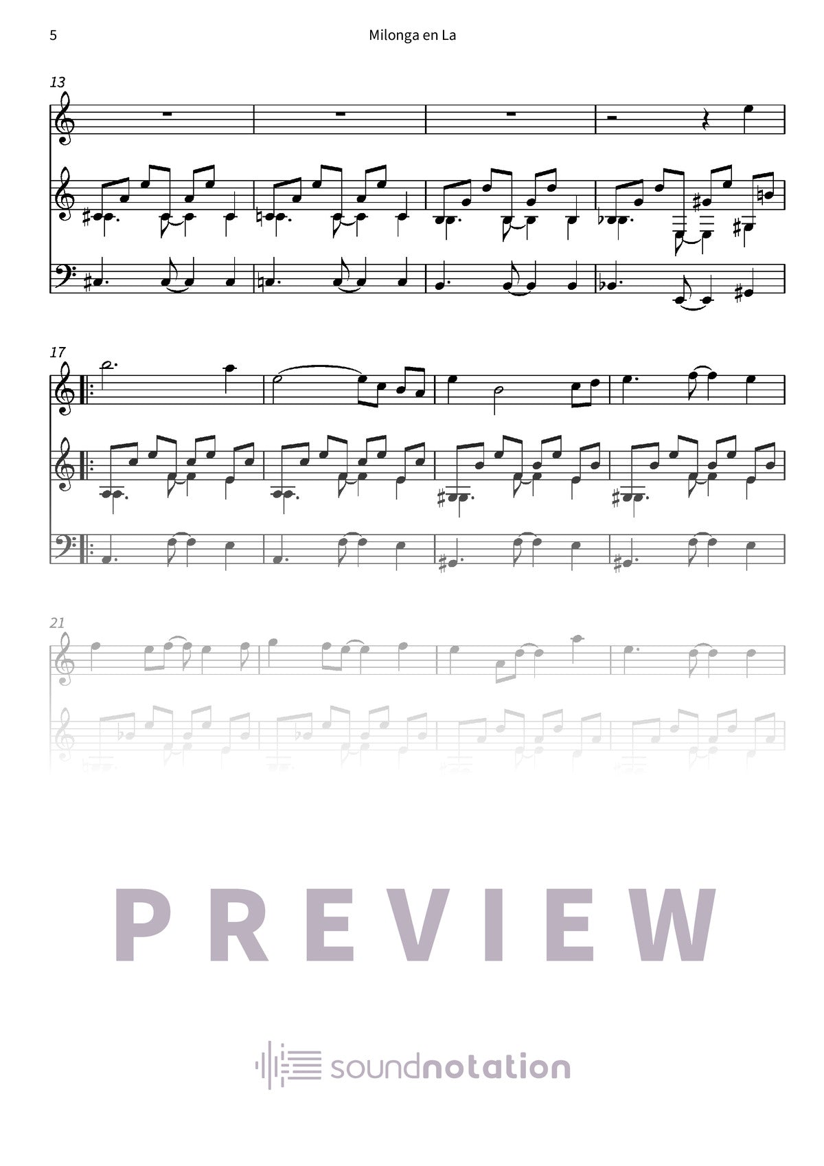 Milonga en La - Preview Page 2