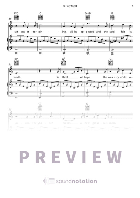 O Holy Night - Preview Page 2