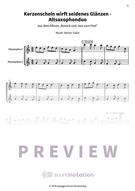 Kerzenschein wirft seidenes Glänzen - Preview Page 2