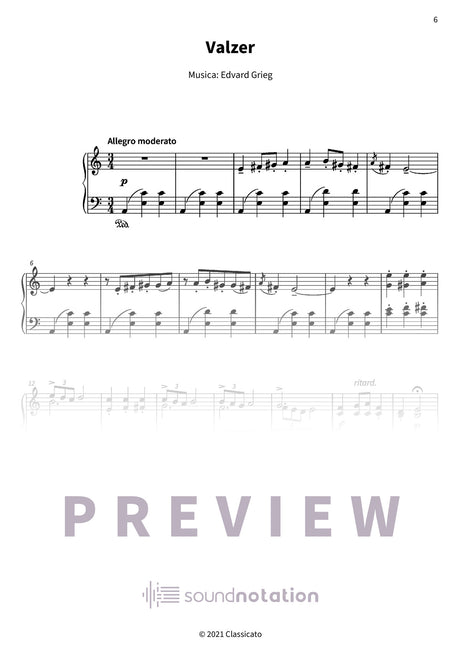 Pezzi lirici, Op. 12 - Preview Page 2