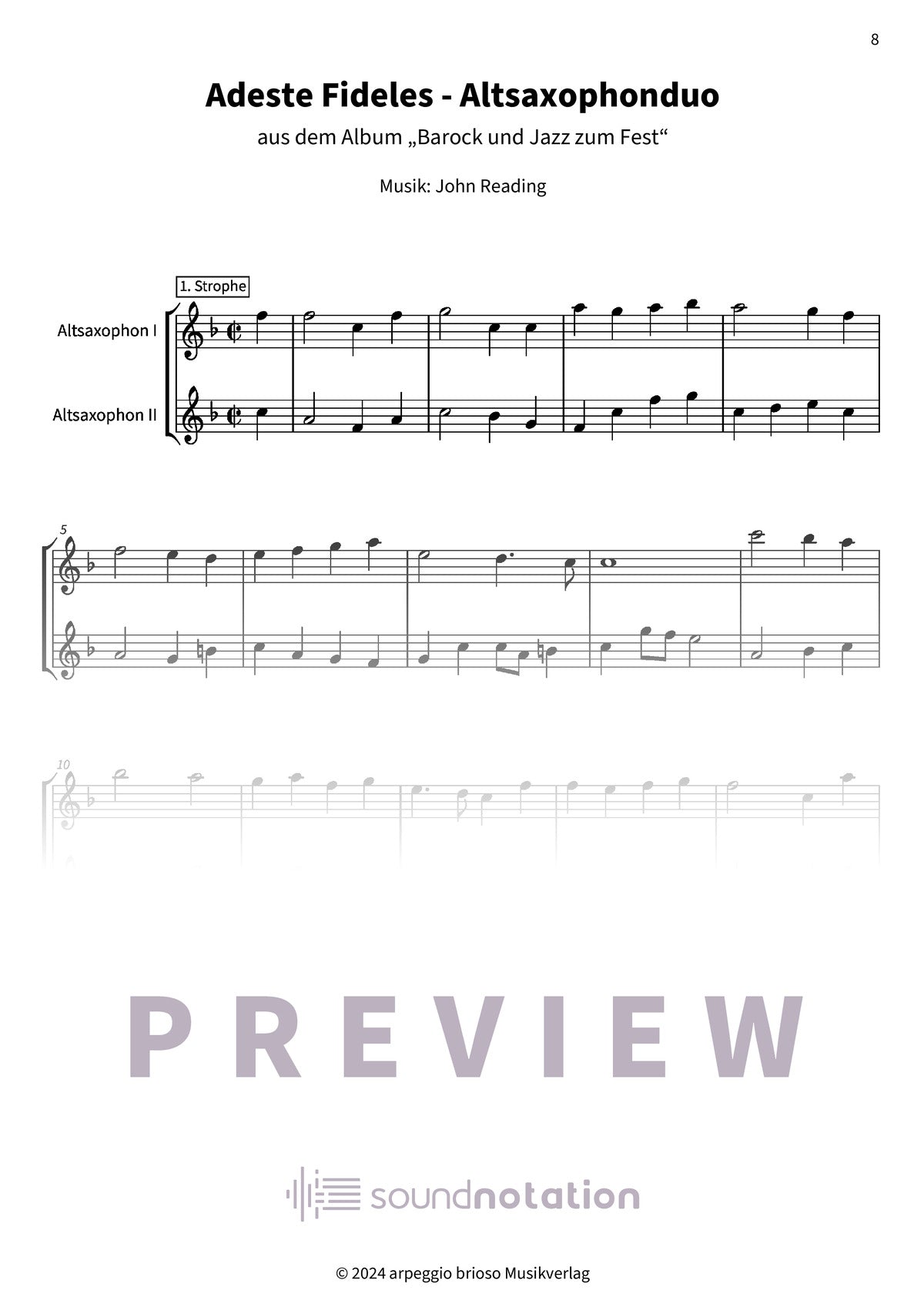 Adeste Fideles - Preview Page 2