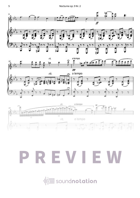 Nocturne op. 9 Nr. 2 - Preview Page 2