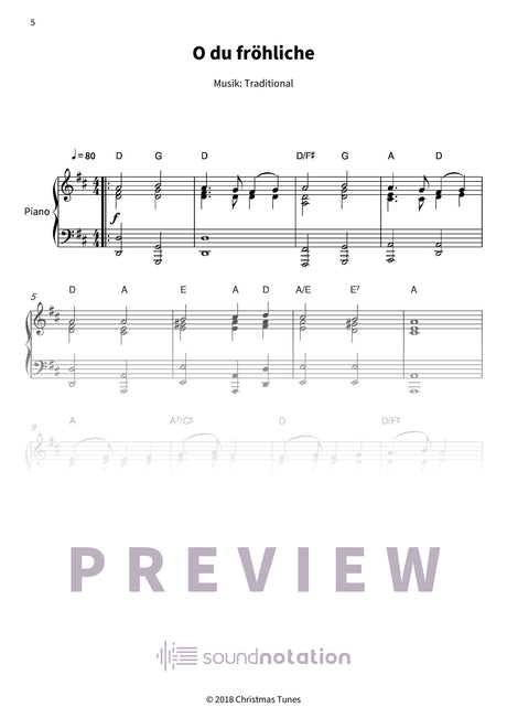 Harmonische Weihnachten am Klavier - Preview Page 2