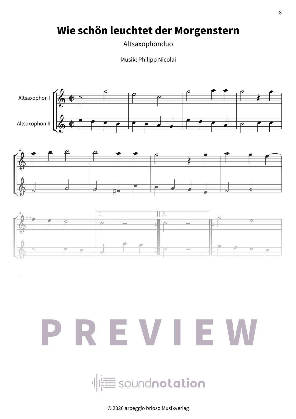 Wie schön leuchtet der Morgenstern - Preview Page 2