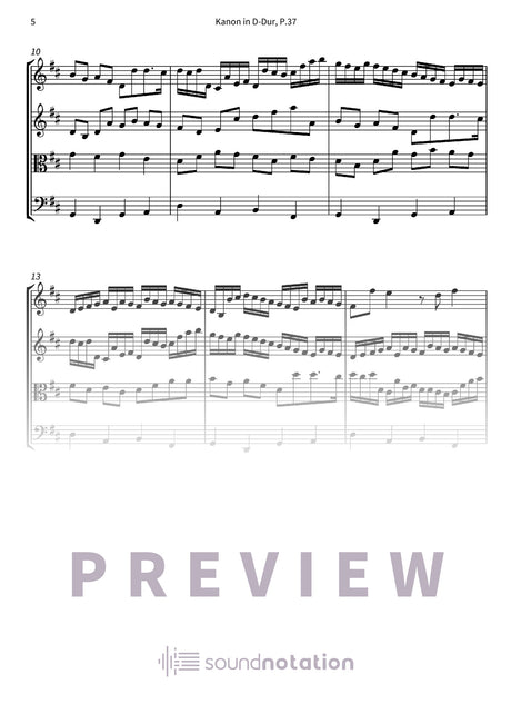Kanon in D-Dur - Preview Page 2
