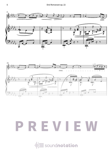Drei Romanzen op. 22 - Preview Page 2