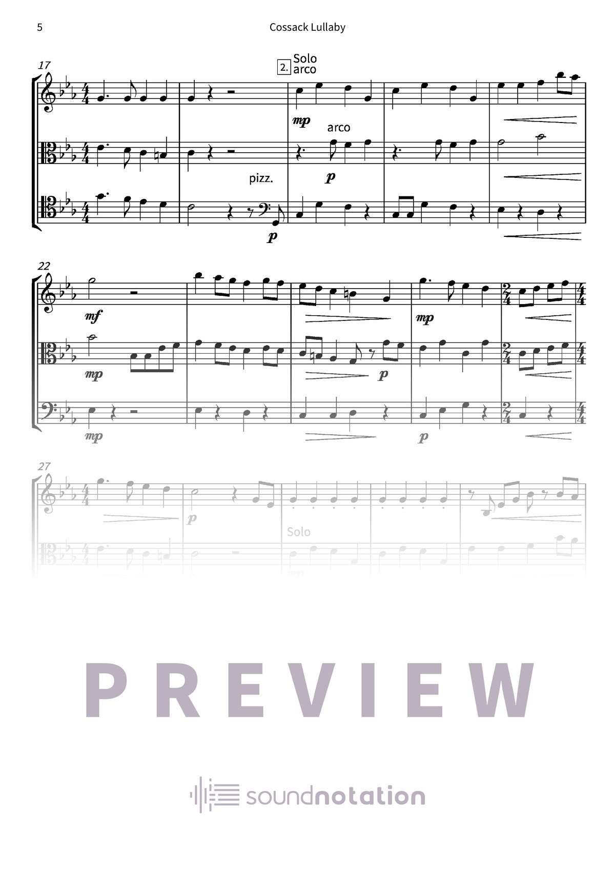 Cossack Lullaby - Preview Page 2