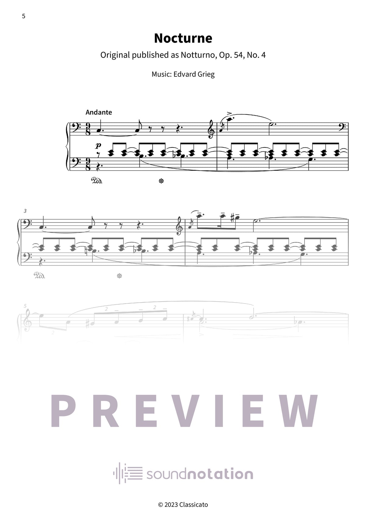 Grieg's Sunrise Melodies - Preview Page 2