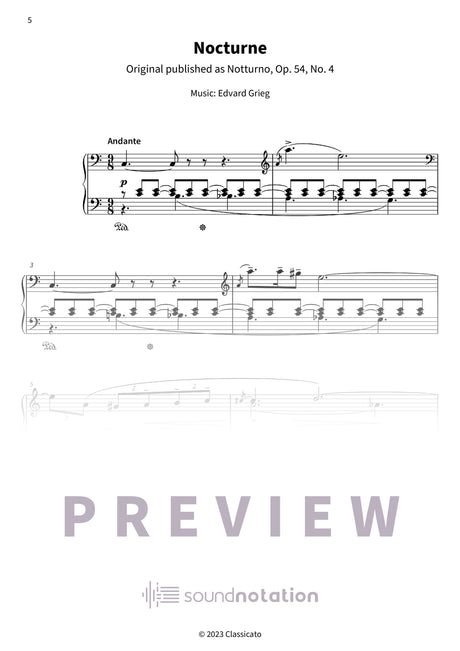 Grieg's Sunrise Melodies - Preview Page 2