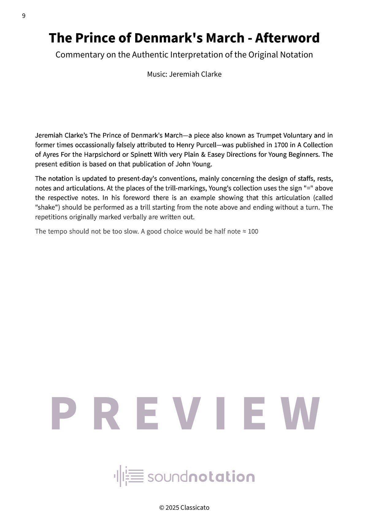 The Prince of Denmark's March - Preview Page 2