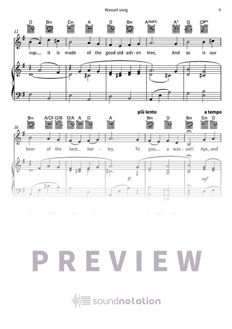 Wassail song - Preview Page 2