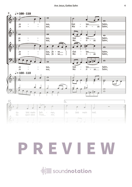 Ave Jesus, Gottes Sohn - Preview Page 2