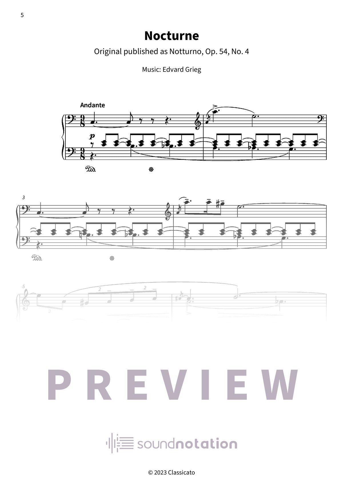 Grieg's Sunrise Melodies - Preview Page 2