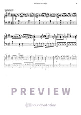 Variations in A Major - Preview Page 2