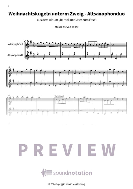 Weihnachtskugeln unterm Zweig - Preview Page 2