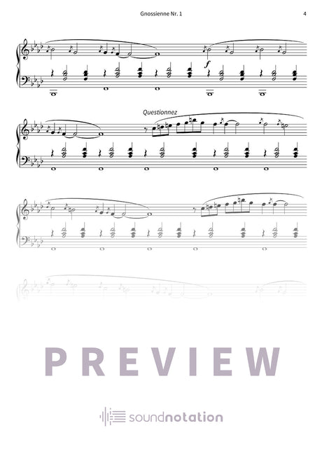 Gnossienne Nr. 1 - Preview Page 2